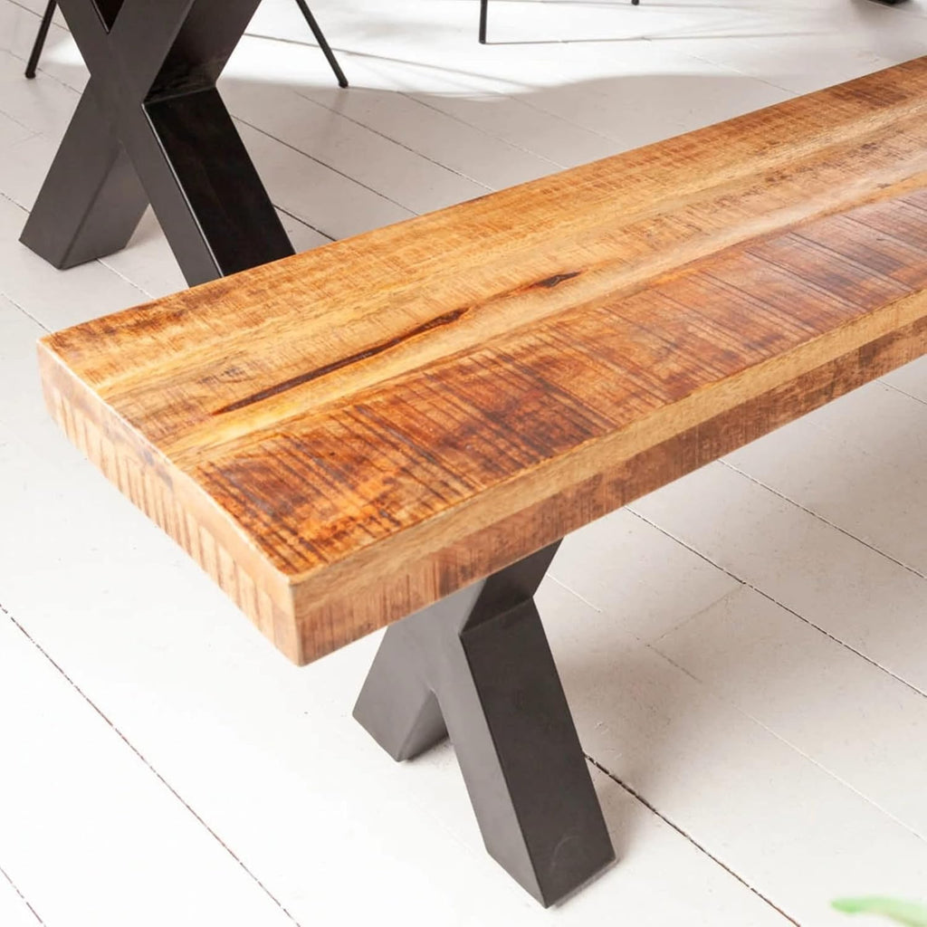 15" x 60" Solid Mango Wood Bench N318846