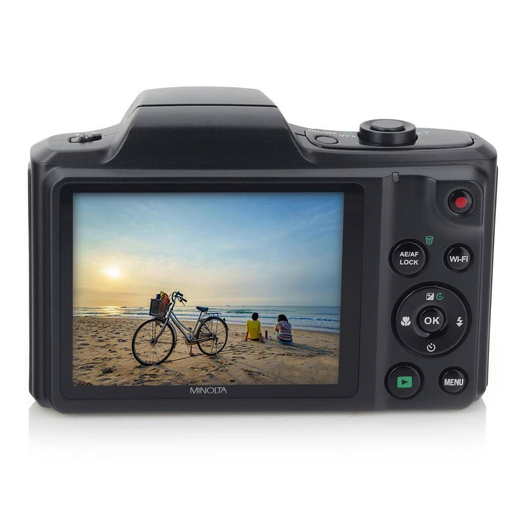 20.0-Megapixel 1080p Full HD Wi-Fi Digital Camera with 22x Zoom (Black) L13314
