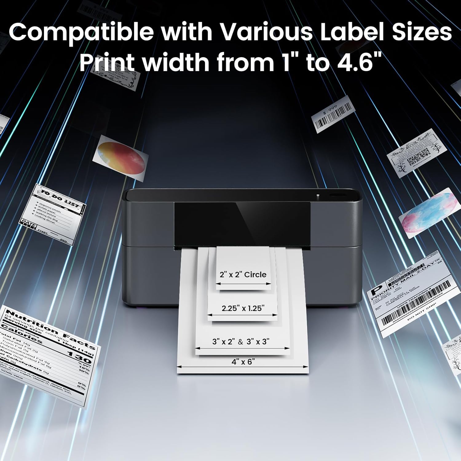 Bluetooth Thermal Label Printer 4x6 H244