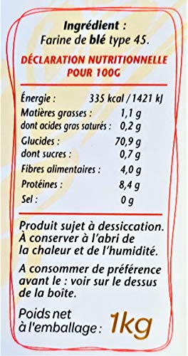 French T45 Supreme Wheat Flour 1kg C397