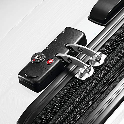 Brushed Anthracite Hardside Expandable Luggage with Spinner Wheels, Checked-Large 28-Inch O929