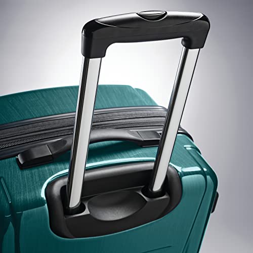 Brushed Anthracite Hardside Expandable Luggage with Spinner Wheels, Checked-Large 28-Inch O929