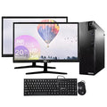Desktop Computer with Intel Core i5 3.20GHz, 8GB RAM, 256GB SSD, Dual 20Inch LCD Monitor, WiFi, Windows 10 Home 64-bit (used) I70362