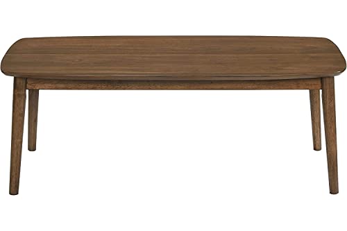 Natural Walnut 3 Piece Wood Coffee Table and End Table Set B37302