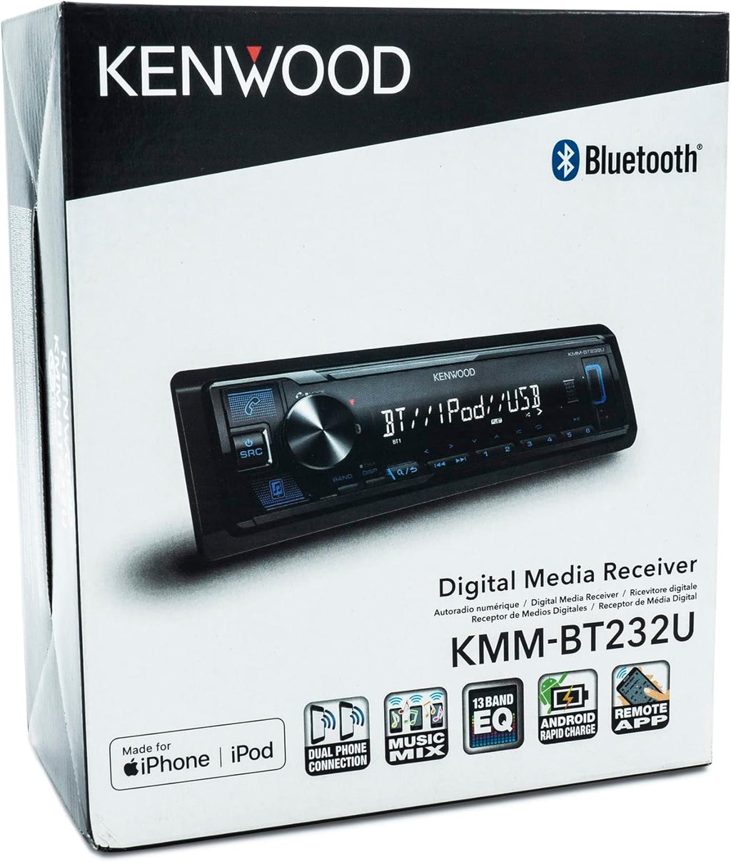 Bluetooth Car Stereo with USB Port, AM/FM Radio, MP3 Player, Detachable Face K895108