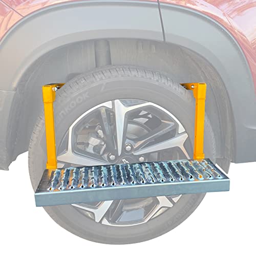 29.3" x 7.3" Adjustable Non-Slip Foldable Truck Tire Service Step U68450