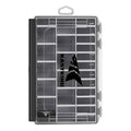 Black Waterproof Tackle Box with Removable Dividers T12086