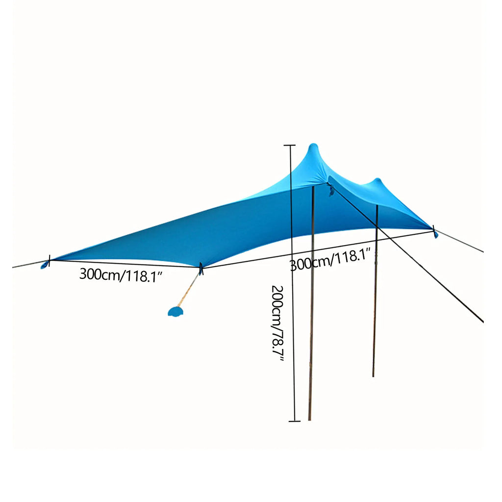 Portable 10xft Sun Shade Canopy with Sandbag J4353