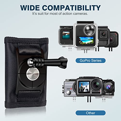 Shoulder Strap Mount for GoPro Hero 7 6 5 4 3+ with 360 Degree Rotary Hook A332