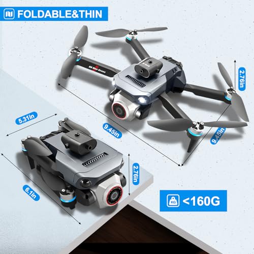 Drone With Camera 4k Wifi Fpv Foldable Under 249g 2 Batteries D436
