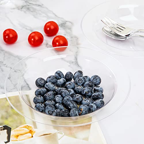 60 Pack 12 oz Clear Plastic Disposable Bowls P622190