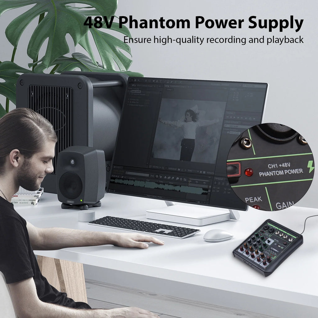 6 Channel USB Audio Mixer with MP3 Player C21661