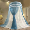 Pink Double Layer Sheer Mesh Canopy Curtain E736