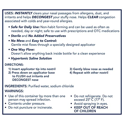Drug Free Saline Nasal Spray 5.0 fl oz D61169
