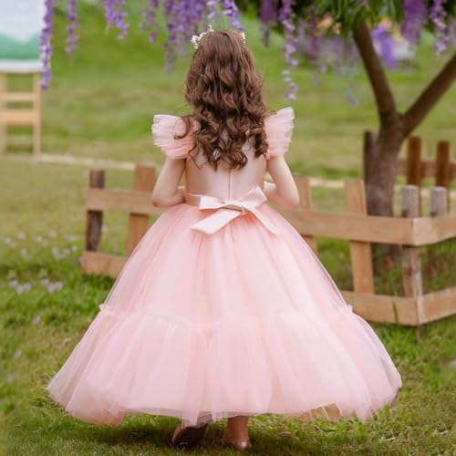 Tulle Gown Girls Long Princess Dress V642