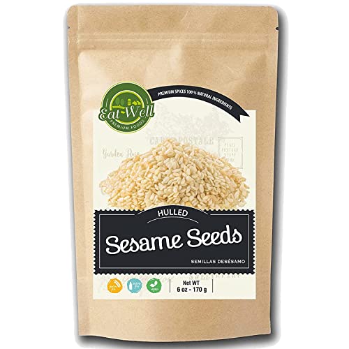 2 Lbs Hulled White Sesame Seeds A875679