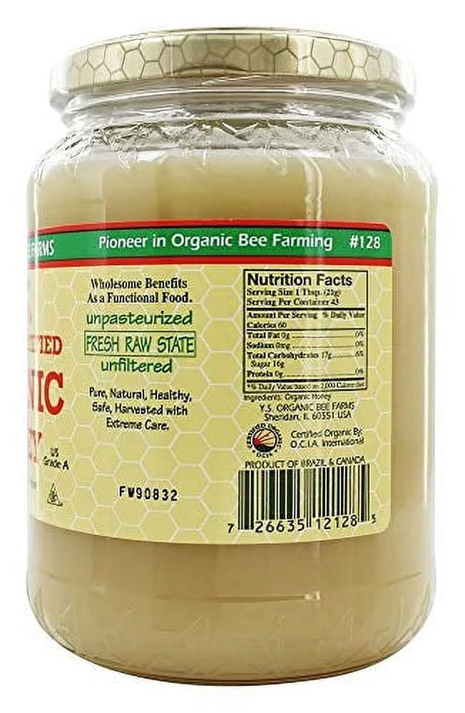 32 oz Pack of 2 Certified Organic Raw Honey P67944