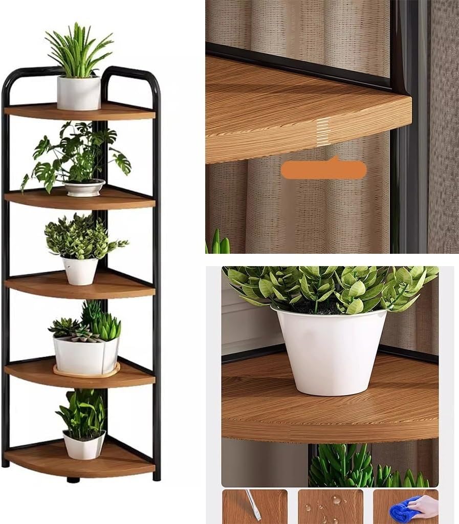 5 Tier Wood Plant Stand C963