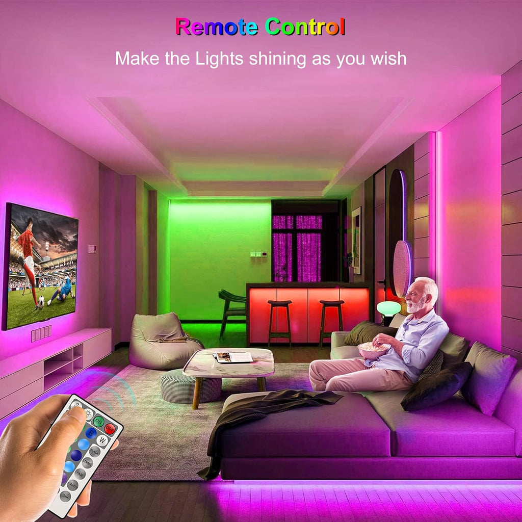 16.4FT 150 LED RGB LED Strip Lights with Remote Controller Y27712