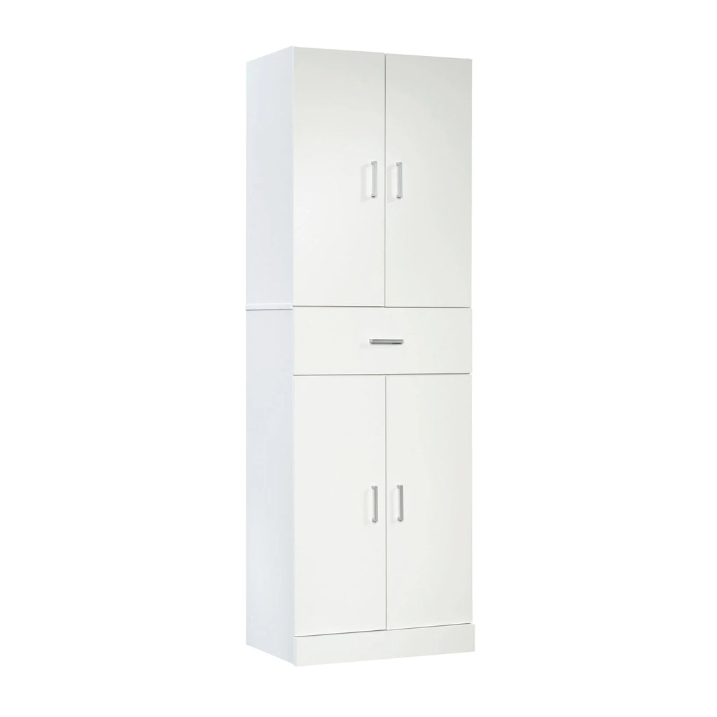 White Engineered Wood Storage Cabinet M771