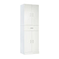 White Engineered Wood Storage Cabinet M771