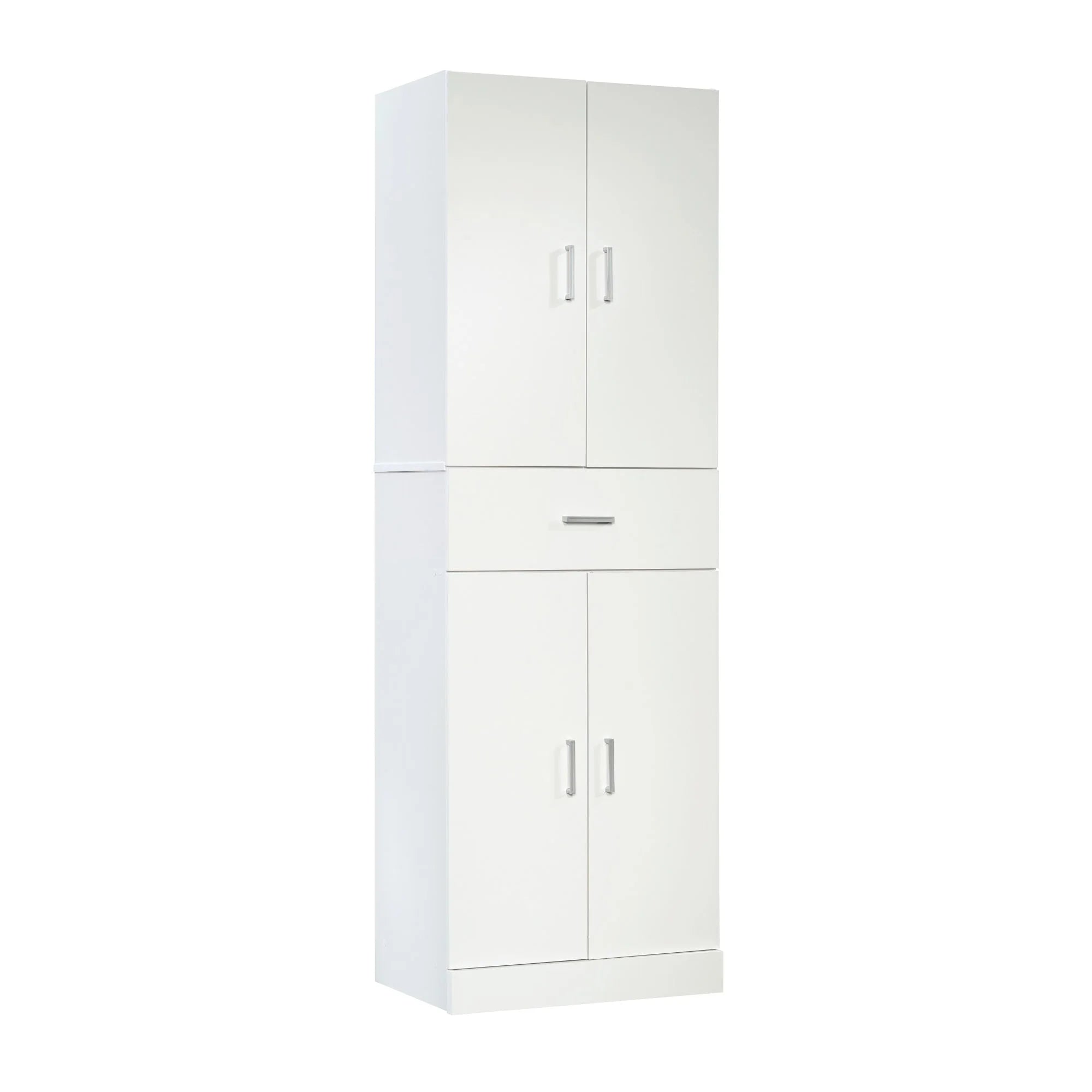 White Engineered Wood Storage Cabinet M771