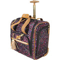 15 Inch Carry On Suitcase Lightweight Spinner Luggage Peek-A-Boo Black K456