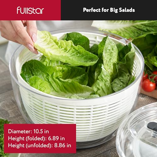 6.3 Quart White Salad Spinner P3831