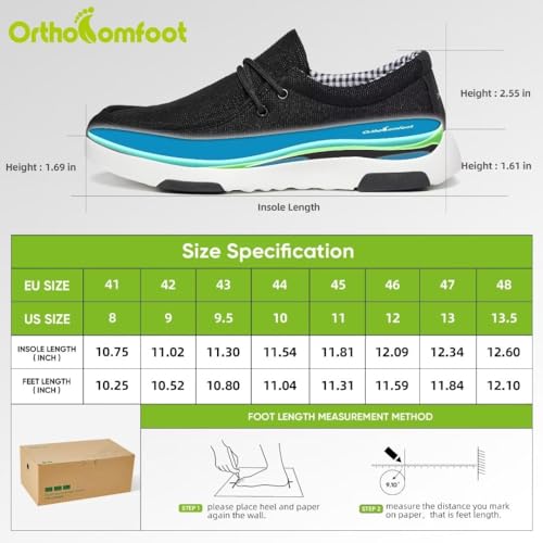 Mens Orthopedic Slip On Shoes O609