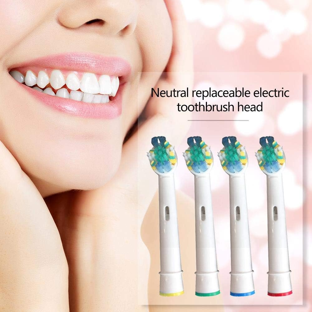 Pack of 4 Floss Action Electric Toothbrush Replacement Heads V6461