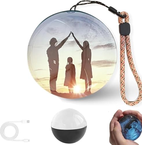 Memory Orb Ball, 21in LED Crystal Ball Video Player (1PCS Black) R73956