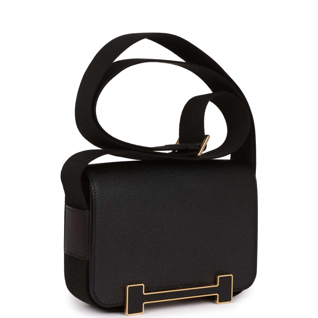 Black Chevre Gold Hardware Geta U8660