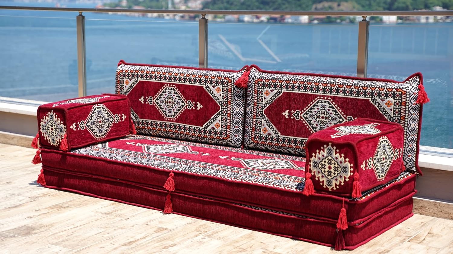 Maroon Floor Seating Sofa W651