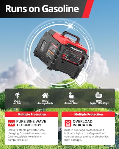 Portable Inverter Generator 2500W Gas-Powered Engine M331