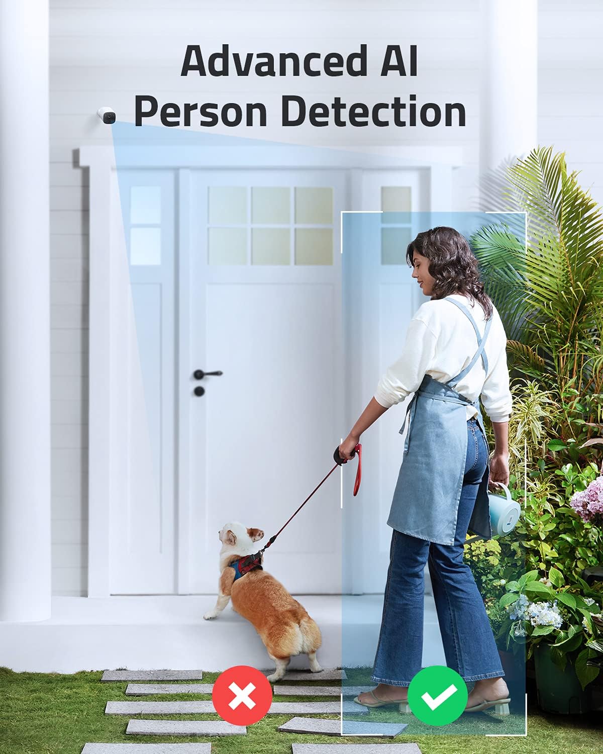 2K Outdoor Security Camera with Solar Panel T6568