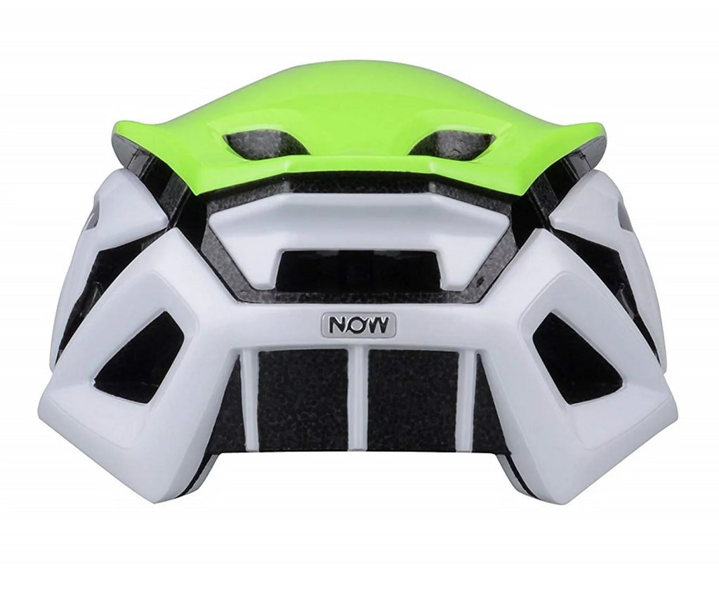 Adult Aerodynamic Bicycle Helmet Neon Green/White L/XL B639