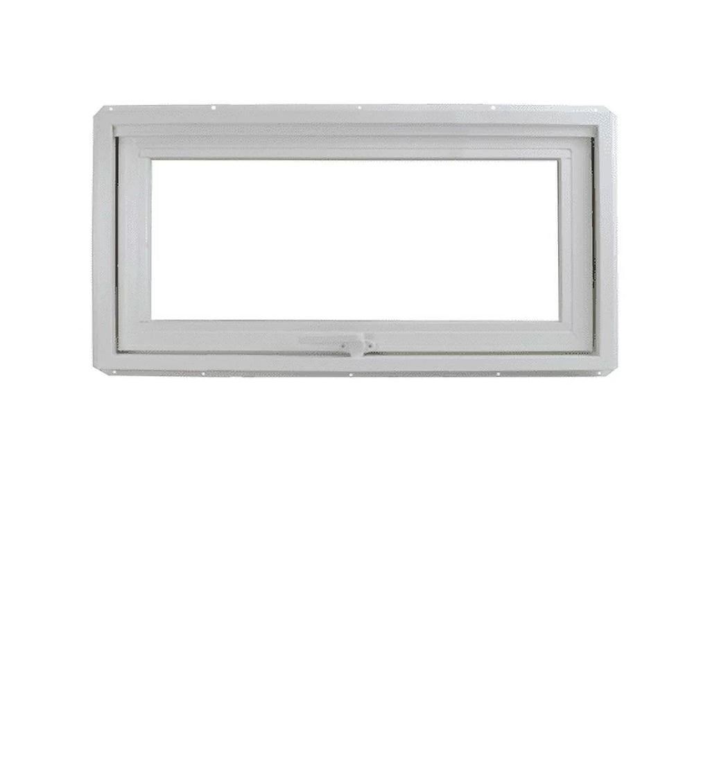 36" x 12" White Vinyl Casement Window with Tempered Low-E Glass C28390