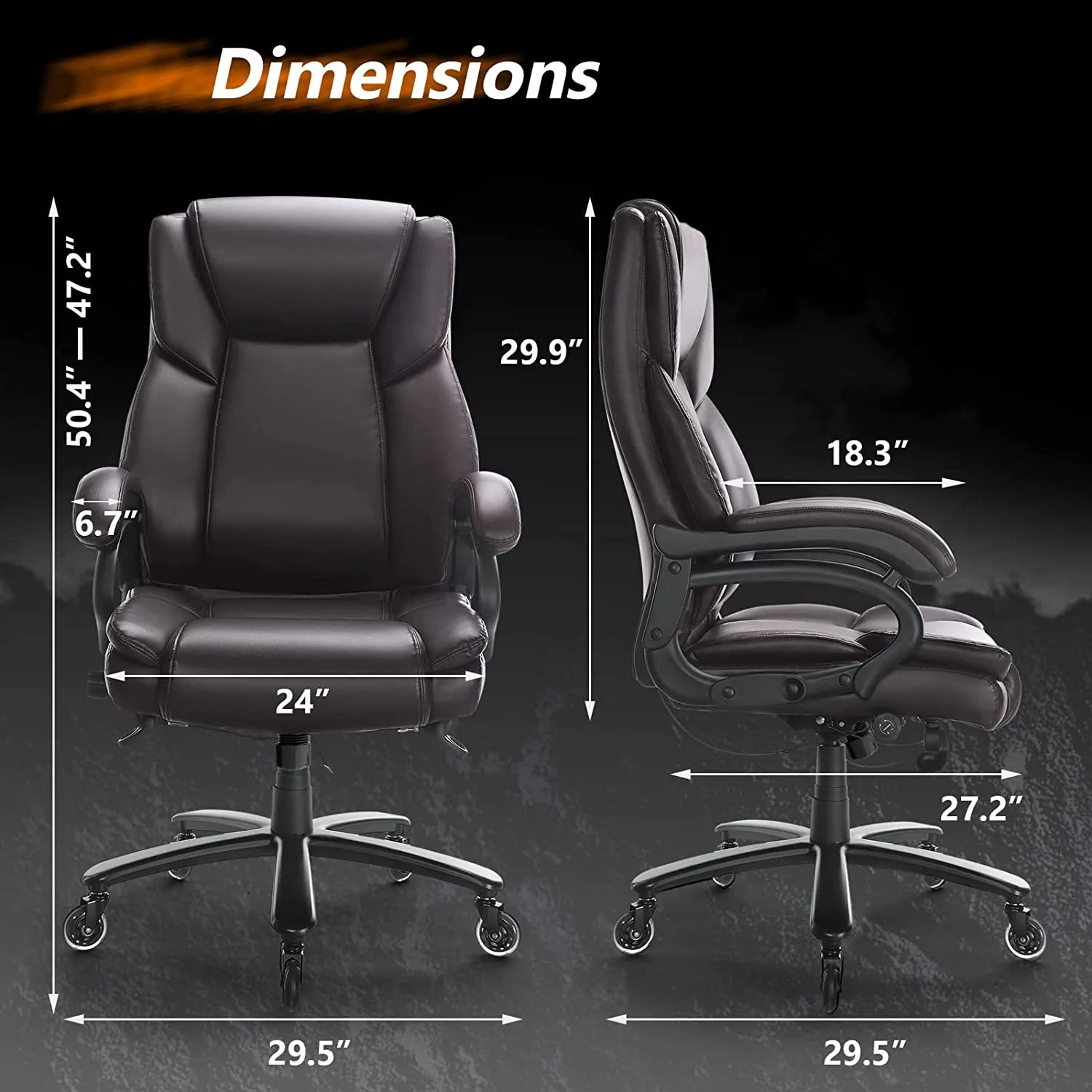 Heavy Duty High Back Office Chair with Tilt Lock G687