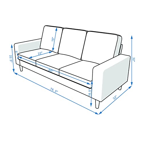 Grey Fabric 3-Seater Sofa T16236