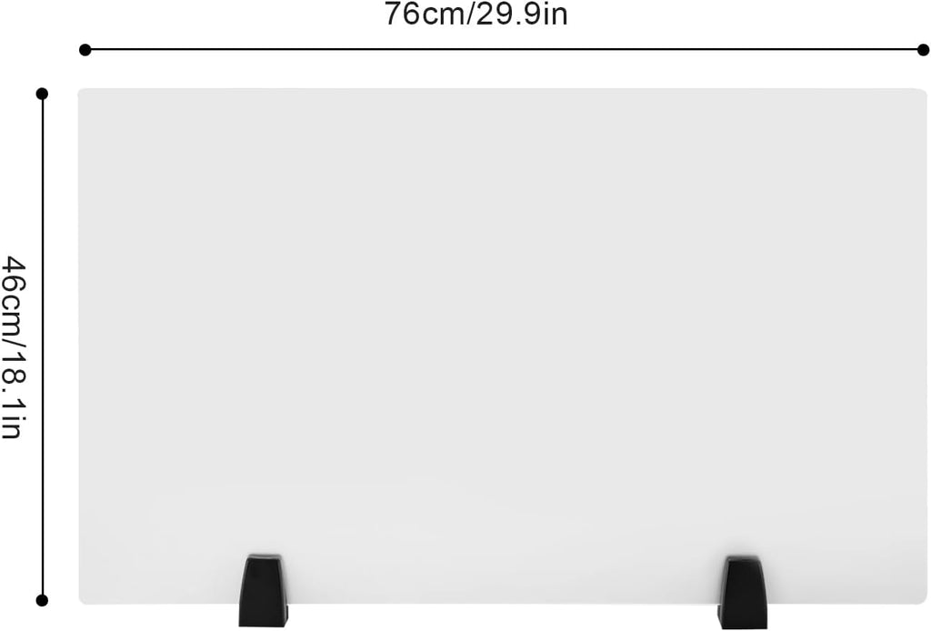 2 Pack Acrylic Desk Privacy Panel P335