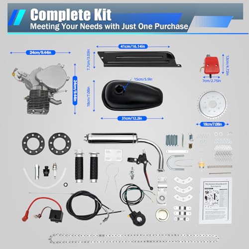 100cc 2 Stroke Gas Motorized Bicycle Conversion Kit A90289