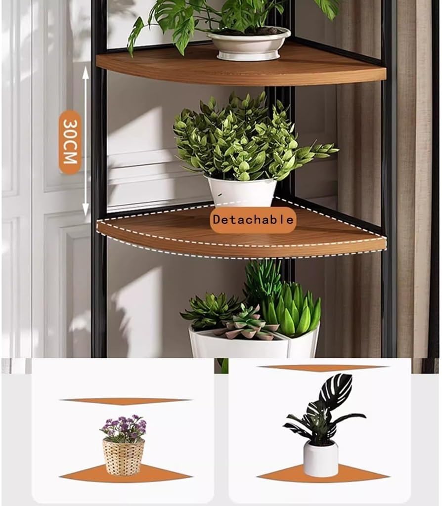 5 Tier Wood Plant Stand C963