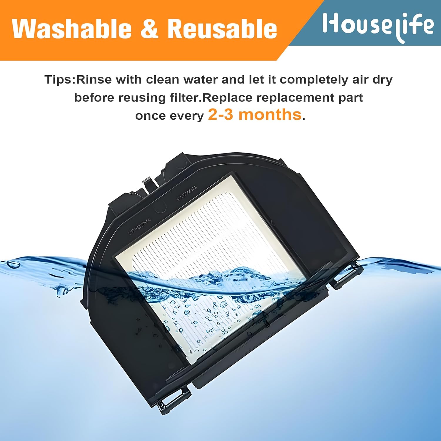 10 PCS Vacuum Accessories Kit with 1 Main Brush, 6 Side Brushes, 2 Filters, 1 Cleaning Brush Y736
