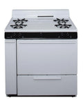 White Free Standing Gas Range Q2610