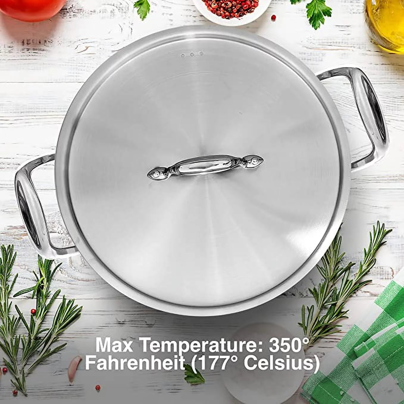 Stainless Steel Stockpot Lid C126