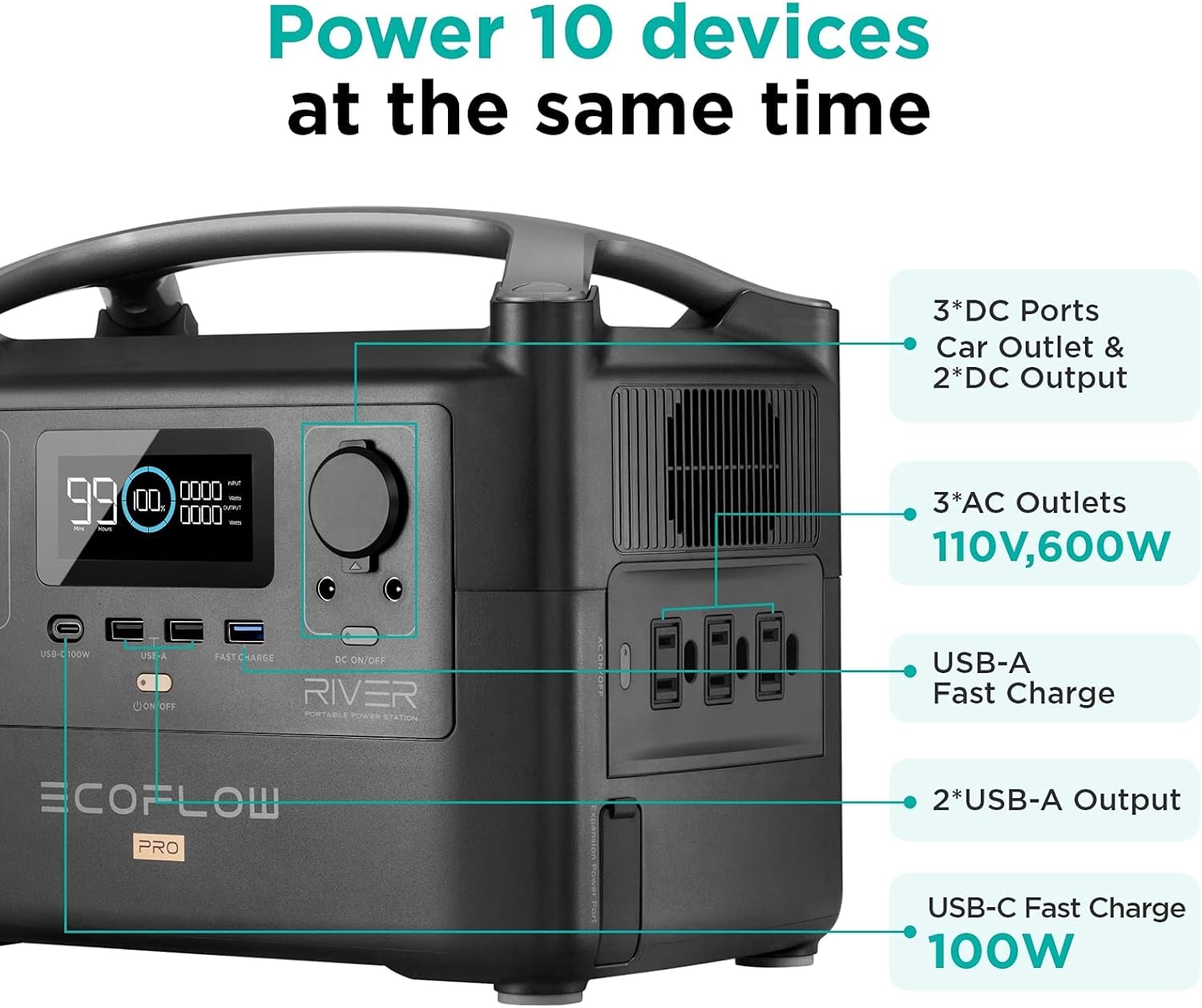 Portable Power Station 720Wh V27862