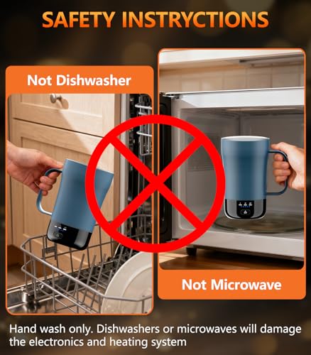 14oz Rechargeable Temperature Control Coffee Mug Z98748