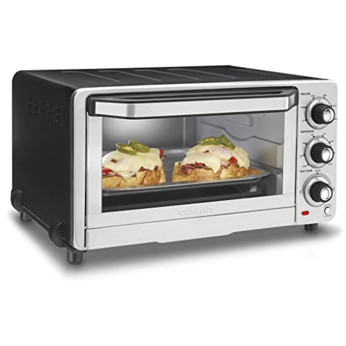 Brushed Stainless and Black Toaster Oven Broiler I24971