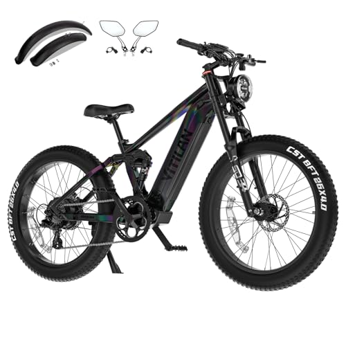 26 Inch Fat Tire Electric Bike with Full Suspension Q98302