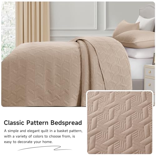 Navy California King Size 3 Piece Microfiber Quilt Bedding Set U1472